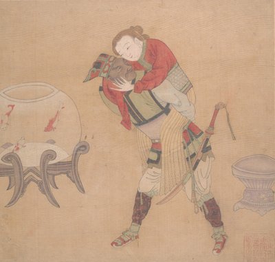 Tartar Officer Carrying Blond Lady by Unbekannt