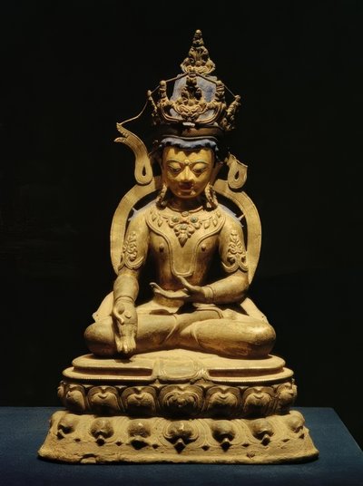 Tathagata Ratnasambhava / Sculpture, 1300 AD by Unbekannt