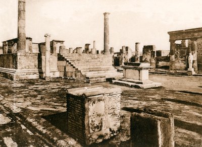 Temple of Jupiter, Pompeii, Italy by Unbekannt