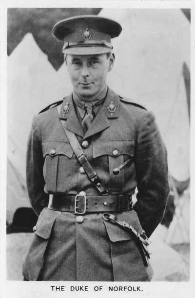 The 16th Duke of Norfolk, 1937 by Unbekannt