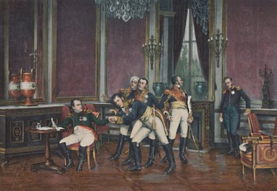 The Abdication, Fontainebleau, April 6, 1814 by Unbekannt