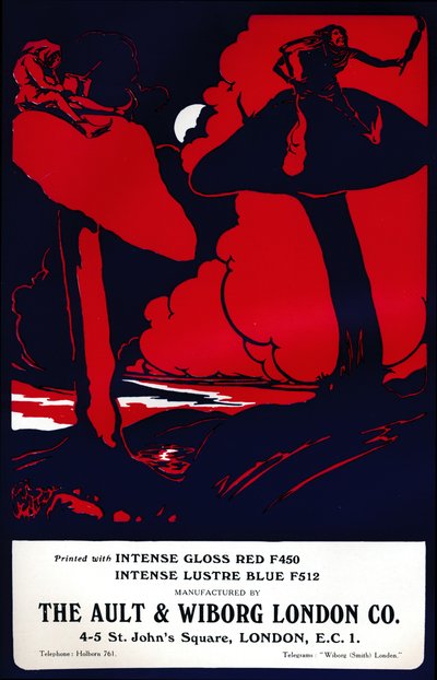 The Ault & Wiborg London Co. Advert, 1919 by Unbekannt