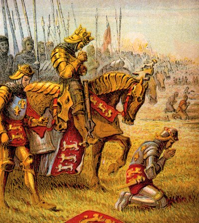 The Battle Of Agincourt by Unbekannt