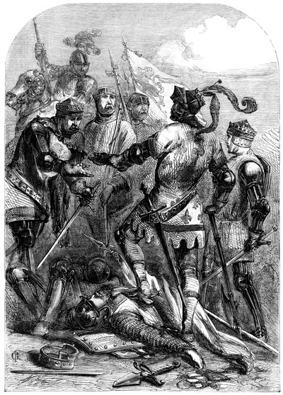 The Battle of Poictiers, 19th September 1356 by Unbekannt