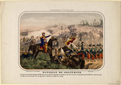 The Battle of Solferino, 1859 by Unbekannt
