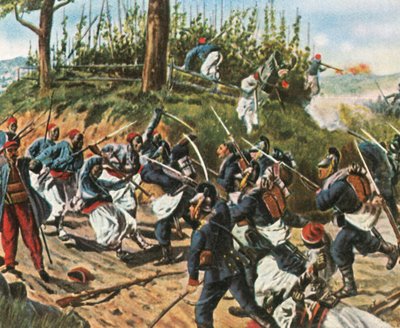 The Bavarians at Weissenburg, 4 August 1870 by Unbekannt