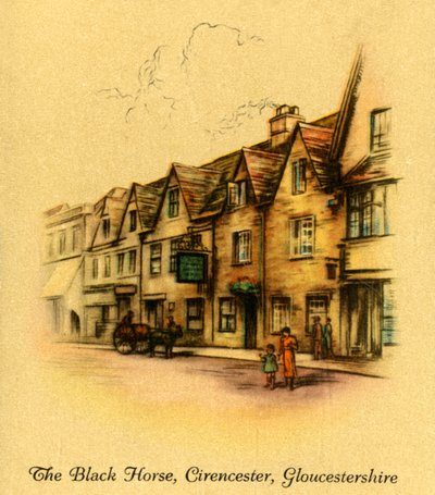 The Black Horse, Cirencester, Gloucestershire, 1936 by Unbekannt