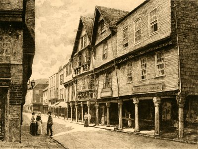 The Butterwalk, Dartmouth, 1898 by Unbekannt