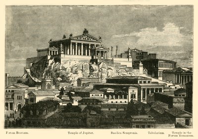 The Capitol, from Mount Palatine (Restoration), 1890 by Unbekannt