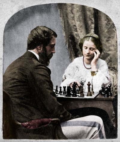 The Chess Players by Unbekannt