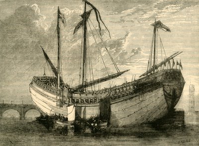 The Chinese Junk, 1881 by Unbekannt