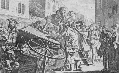 The Coach Overturned, 18th century by Unbekannt