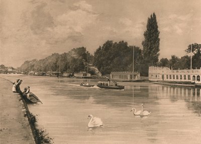 The College Barges at Oxford, 1902 by Unbekannt