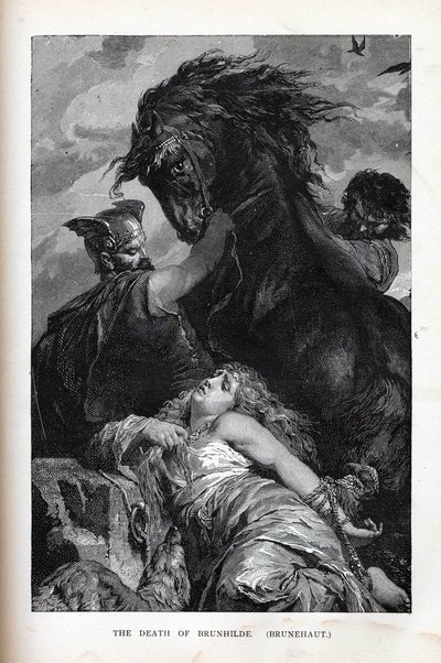 The Death of Brunhilde, Brunehaut, 1882 by Unbekannt