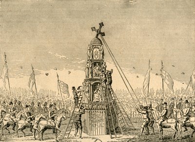 The Demolition of Cheapside Cross by Unbekannt