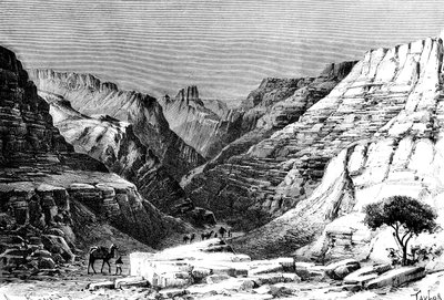 The Egueri Gorge, North Africa, 1895 by Unbekannt