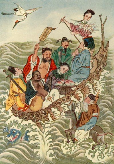 The Eight Immortals Crossing the Sea by Unbekannt