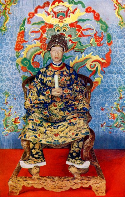 The Emperor of Annam, Vietnam, 1922 by Unbekannt