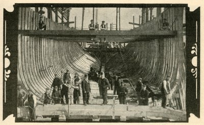 The English Vessel, Discovery, On The Stocks by Unbekannt
