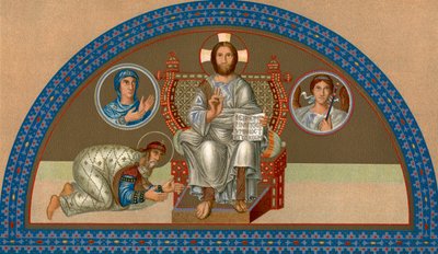 The Enthroned Christ by Unbekannt