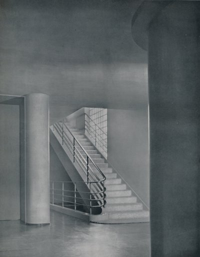 The Entrance Hall and Staircase, 1942 by Unbekannt
