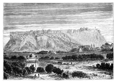 The Fortress of Gwalior by Unbekannt