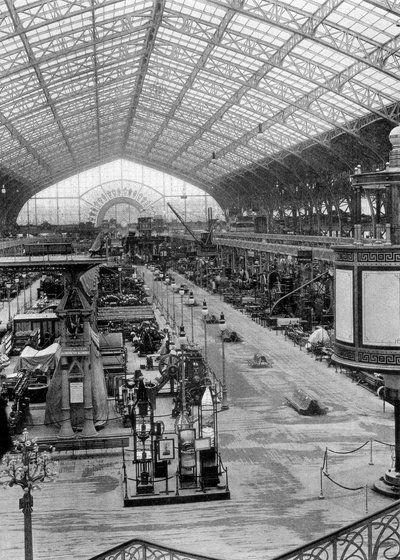 The Gallery of Machinery, Universal Exposition, Paris by Unbekannt