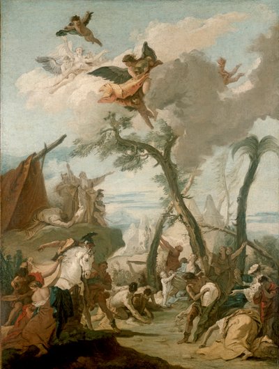 The Gathering of Manna, 17th century by Unbekannt