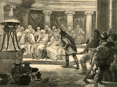 The Gauls in Rome, 1890 by Unbekannt