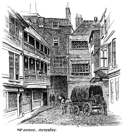 The George Inn, Southwark, London by Unbekannt