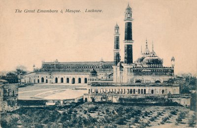 The Great Emambara & Mosque, Lucknow by Unbekannt