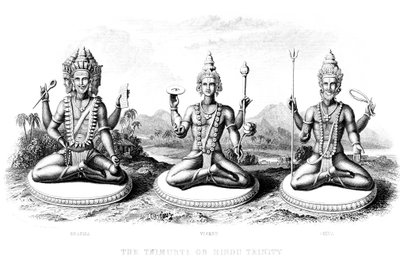 The Hindu Trinity by Unbekannt