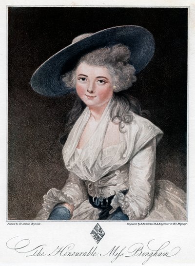 The Honourable Miss Bingham by Unbekannt