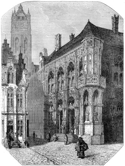 The Hotel de Ville, Ghent by Unbekannt