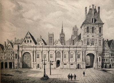 The Hotel de Ville in 1583 by Unbekannt