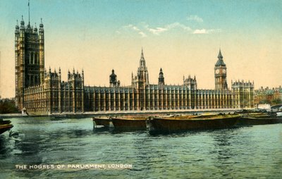 The Houses of Parliament, London by Unbekannt