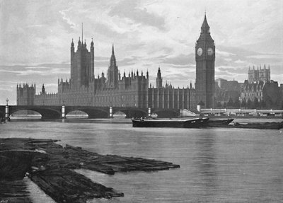 The Houses of Parliament, c1896 by Unbekannt