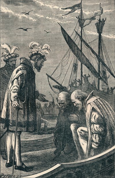 The King Visits Vasco da Gama, 1904 by Unbekannt