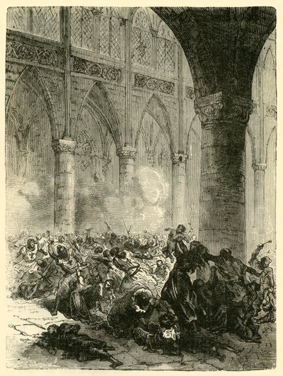 The Massacre at Beziers, 1209, 1890 by Unbekannt