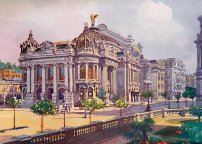 The Municipal Theatre, Avenida Rio Branco by Unbekannt