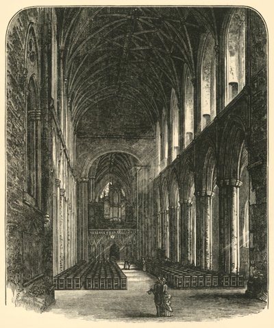 The Nave, Nipon Minster, Looking East by Unbekannt