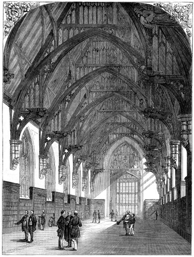 The New Middle Temple Library, 1861 by Unbekannt