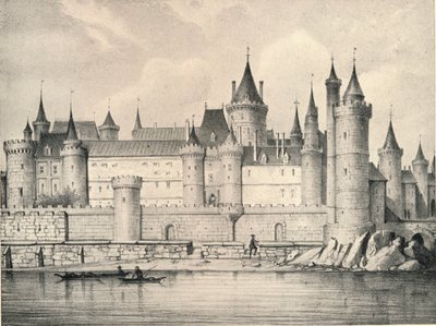 The Old Louvre in 1670 by Unbekannt