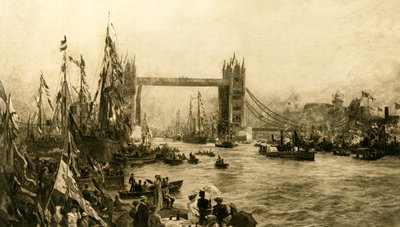 The Opening Ceremony of the Tower Bridge, c1894 by Unbekannt