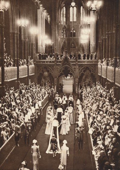The Procession Into The Abbey by Unbekannt