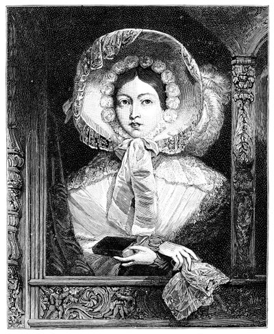 The Queen in the Royal Gallery, c1850s by Unbekannt