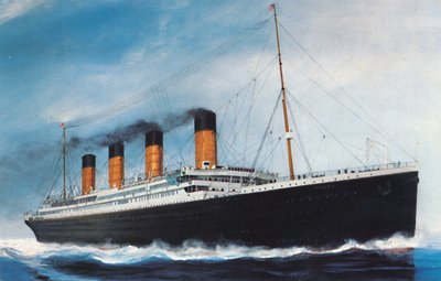 The RMS Titanic by Unbekannt
