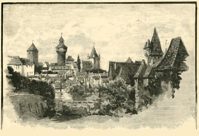 The Ramparts, Nuremberg, 1890 by Unbekannt