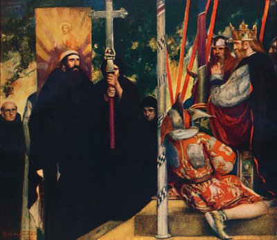 The Reception of Saint Augustine by Ethelbert by Unbekannt
