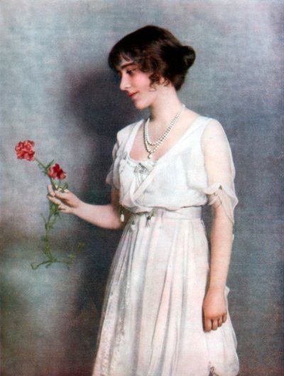 The Red Carnation, Lady Elizabeth Bowes-Lyon by Unbekannt